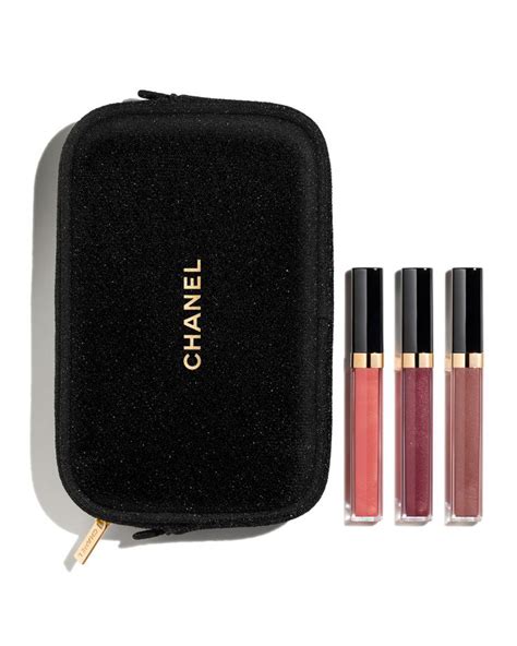 Chanel sheer sensation lip gloss trio